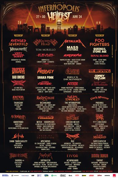 hellfest 2024 lineup poster