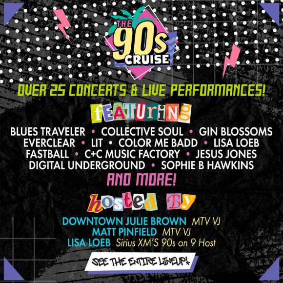 The '90s Cruise Collective Soul Blues Traveler Gin Blossoms Everclear 2025 tickets dates